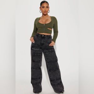 Fashion Nova Cargo Jeans